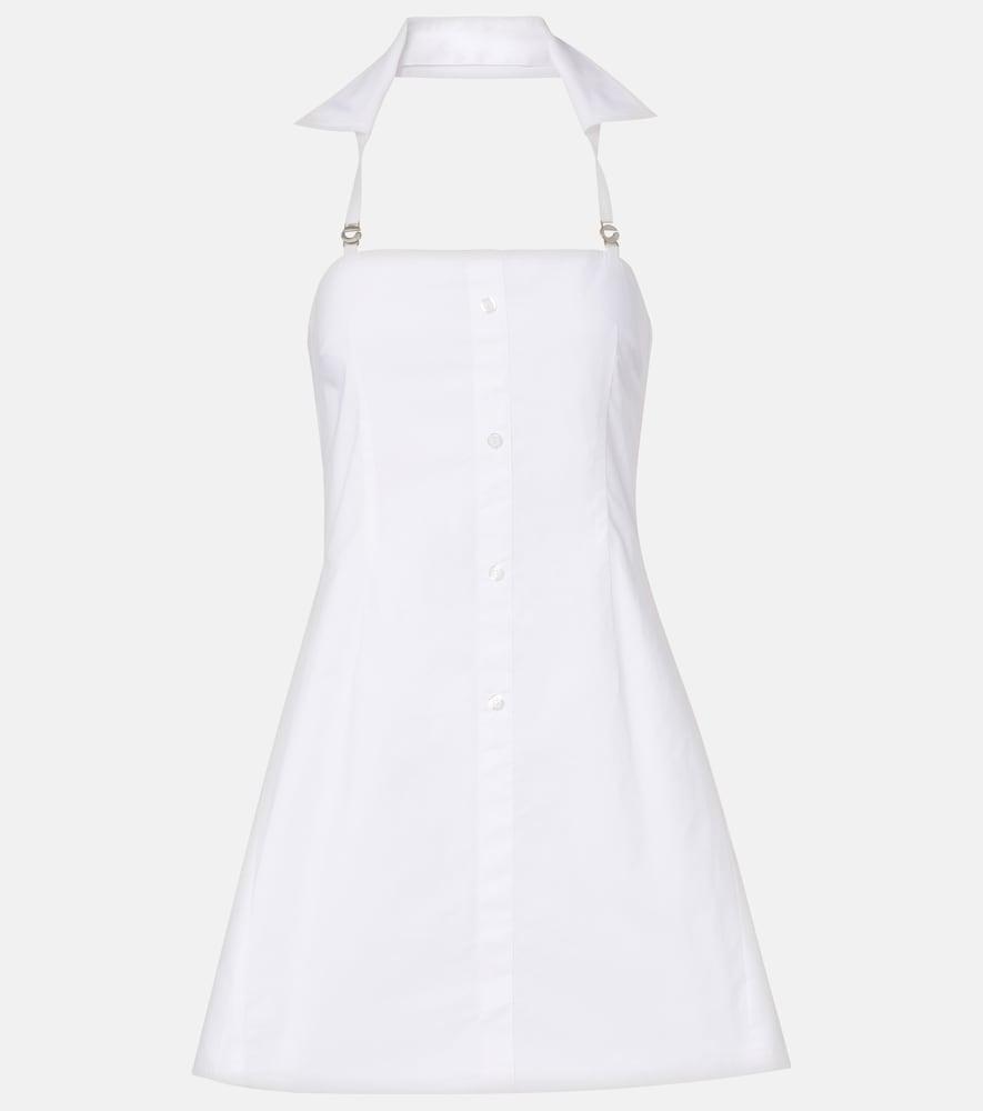 coperni halterneck cotton minidress