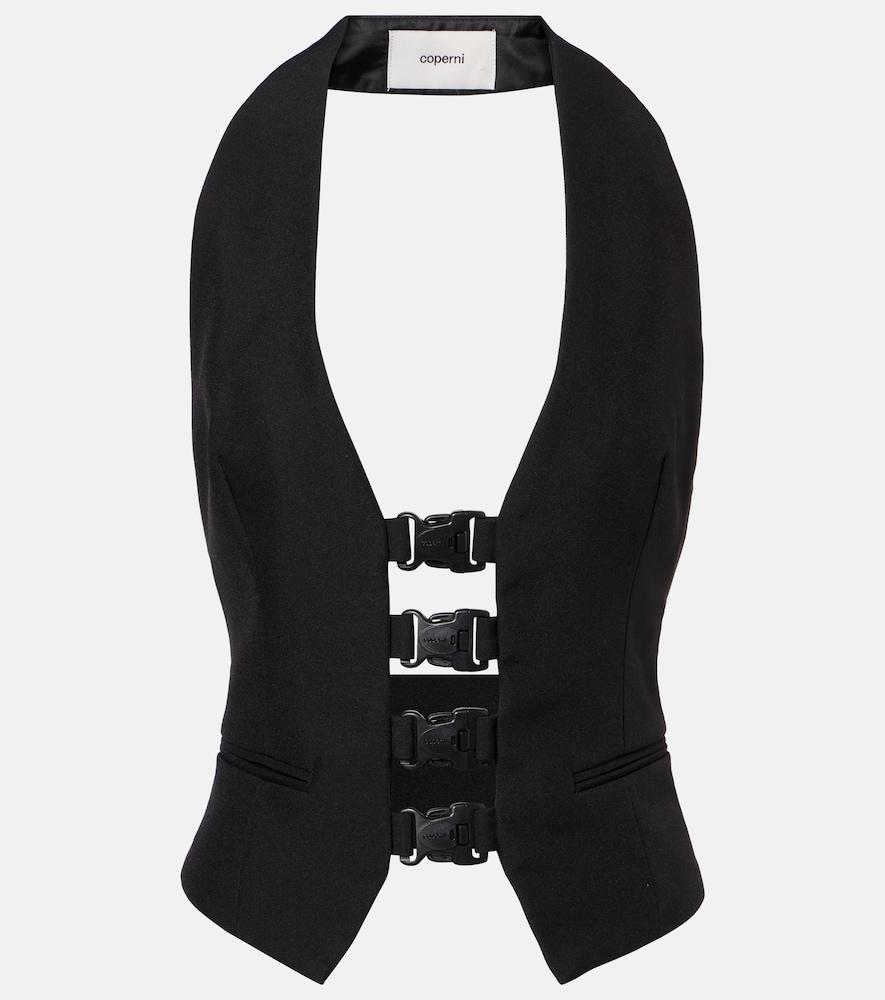 coperni halterneck open-back top