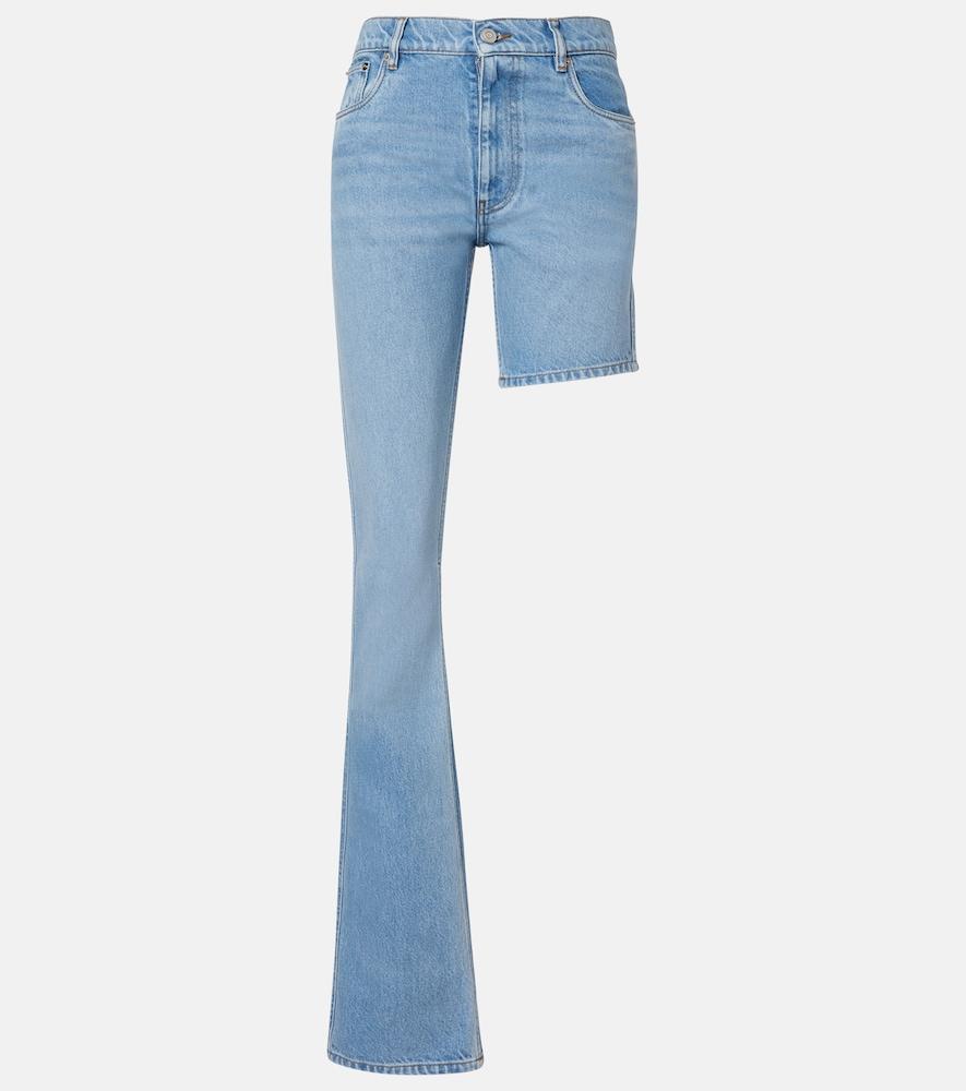 coperni one-leg boyfriend bootcut jeans