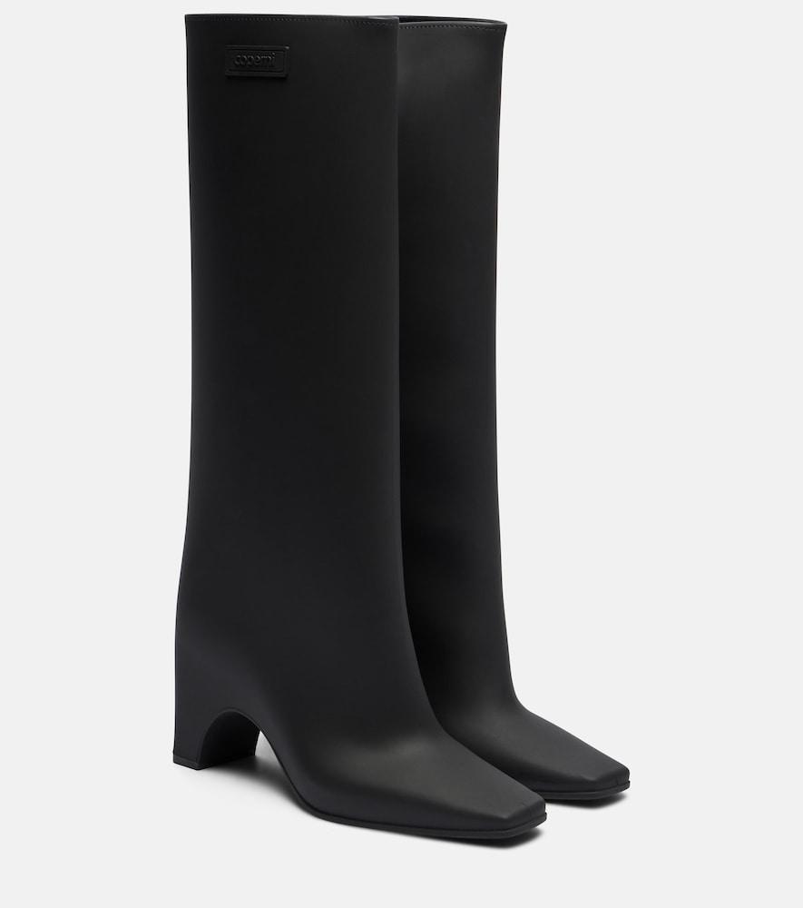 coperni rubber bridge knee-high boots