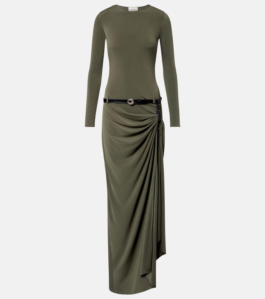 coperni suspended draped jersey gown