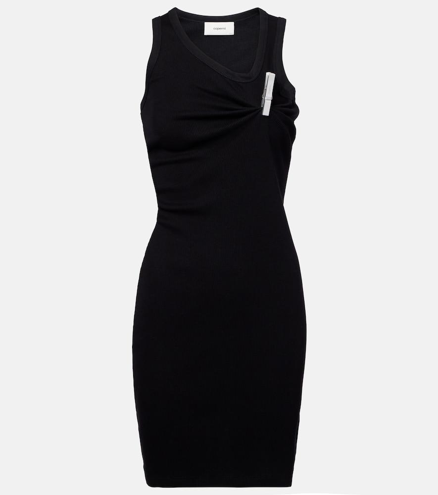 coperni washing clip cotton jersey minidress