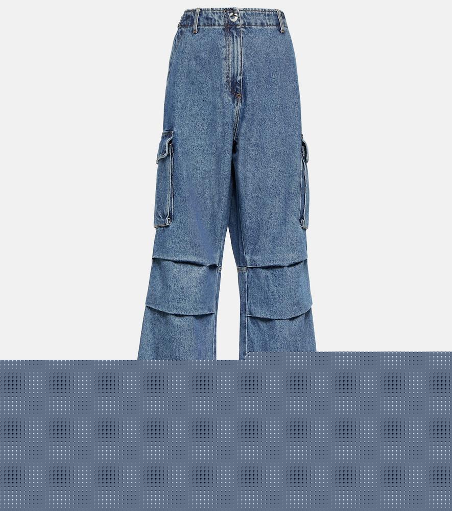 coperni wide-leg denim cargo pants