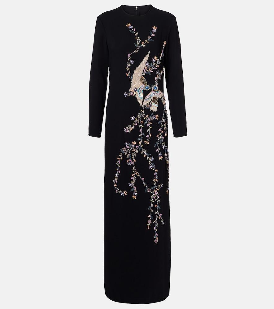 costarellos embellished gown