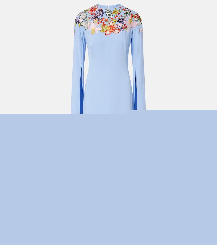 costarellos embroidered gown
