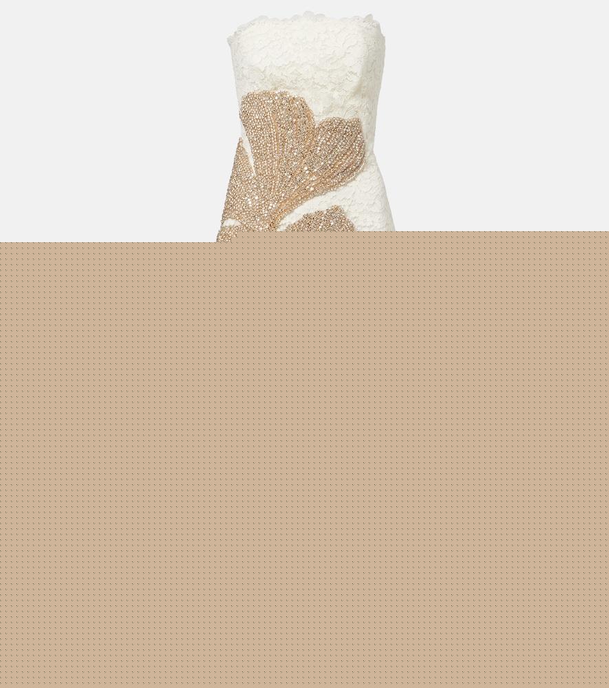 costarellos hallis embellished lace cocktail dress