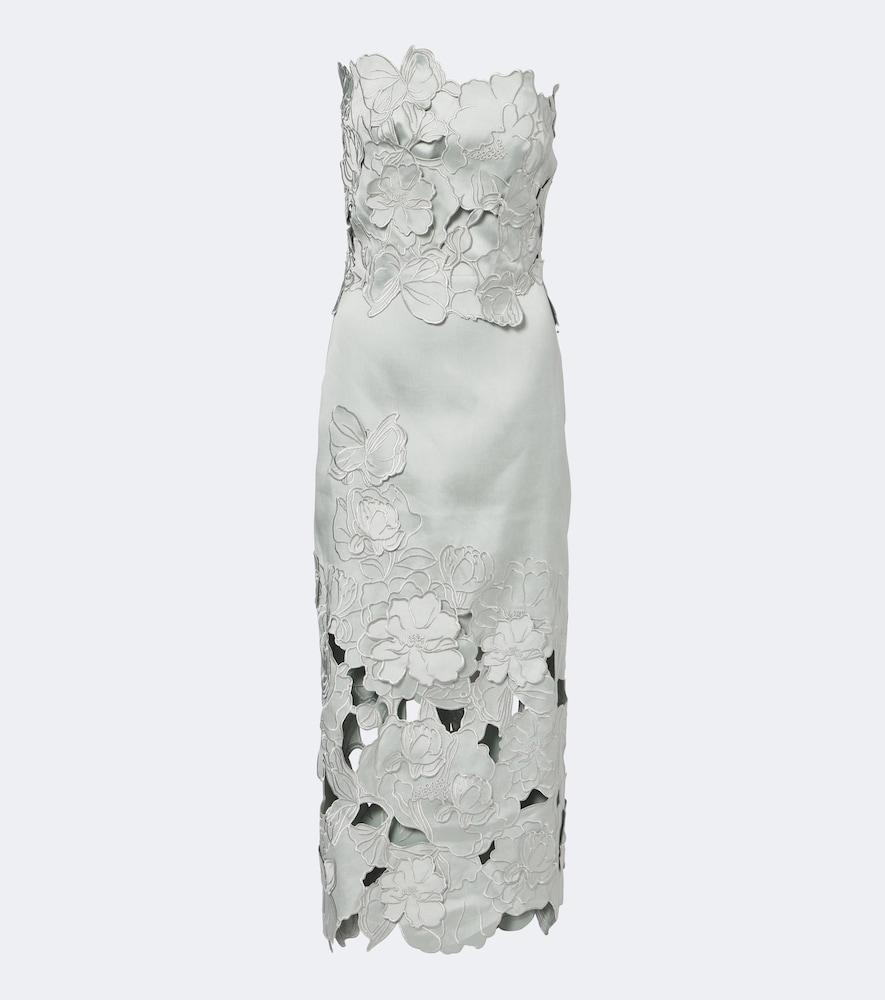 costarellos nikola guipure lace midi dress