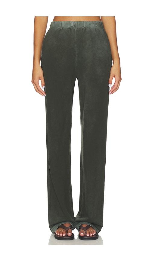 cotton citizen roma sweatpant in dark green. - size m (also in s, xs)