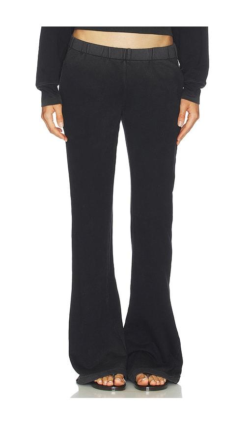 cotton citizen the lima flared sweatpant in black. - size l (also in m, s, xs)