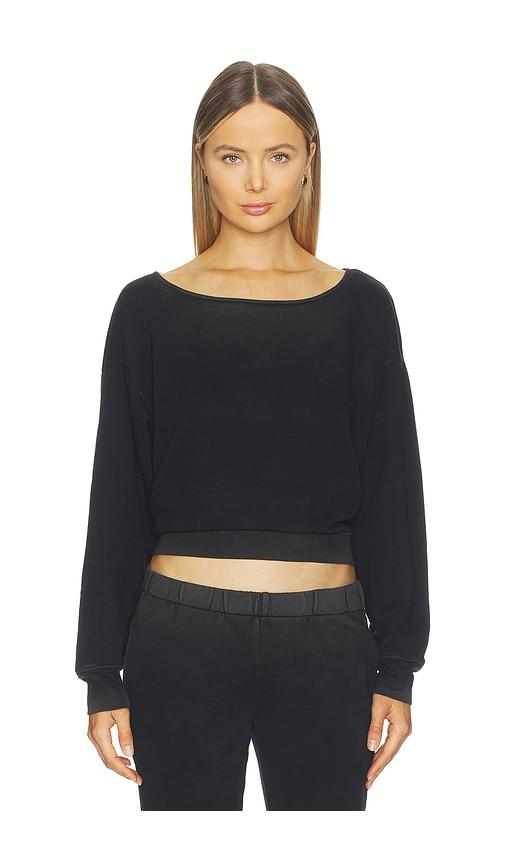 cotton citizen the lima relaxed sweatshirt in black. - size l (also in xs, s, m)