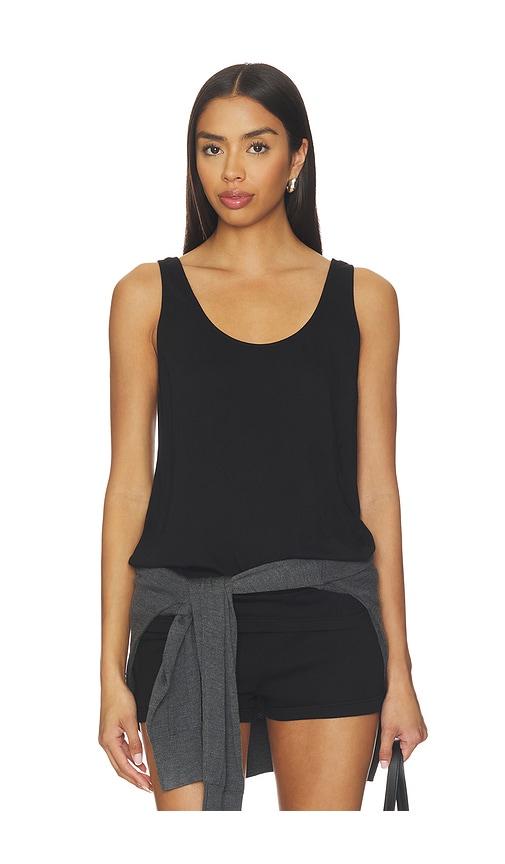 cotton citizen the mykonos relaxed tank in black. - size s (also in xs)
