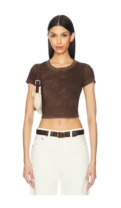 cotton citizen the standard baby tee in chocolate. - size m (also in xs, s)