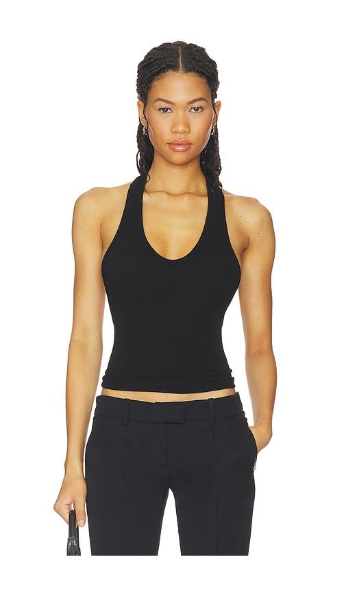 cotton citizen the verona slim racerback tank in black. - size l (also in xs, s, m)