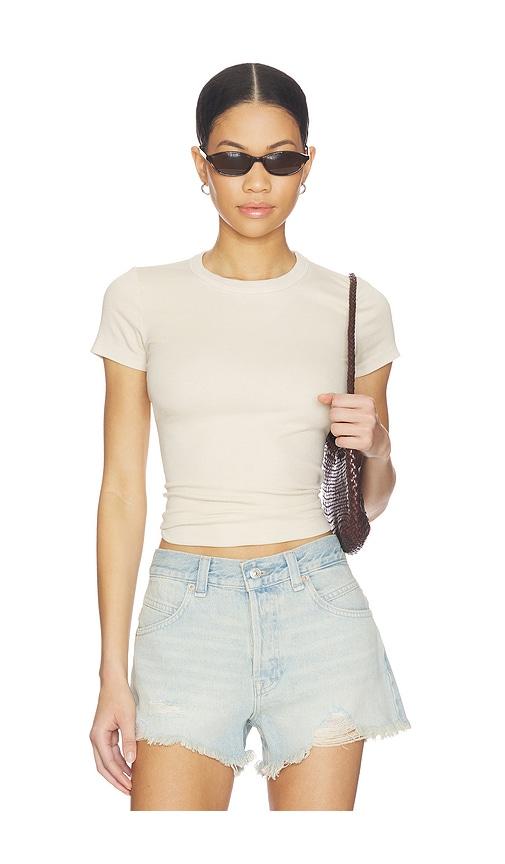 cotton citizen the verona tee in tan. - size m (also in xs, s)