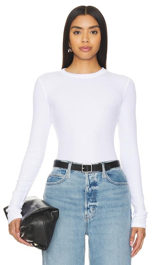 cotton citizen verona crew shirt in white. - size l (also in m, s, xs)
