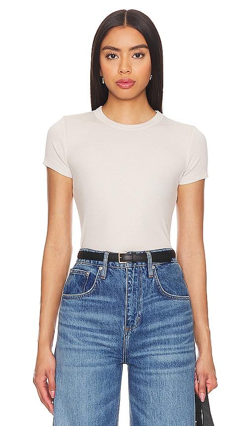 cotton citizen verona tee in taupe. - size m (also in s, xs)