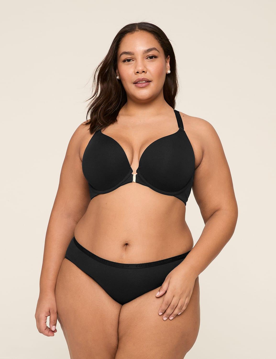 cotton front-close boost plunge bra
