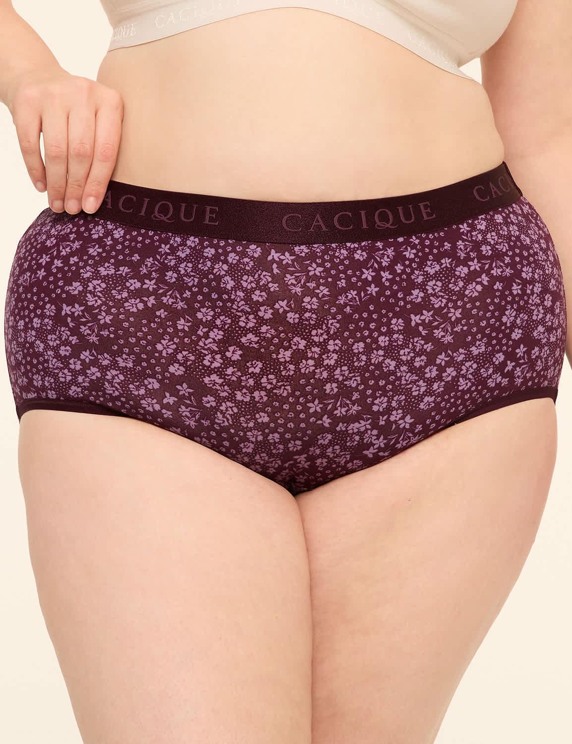 cotton full brief panty with wide waistband