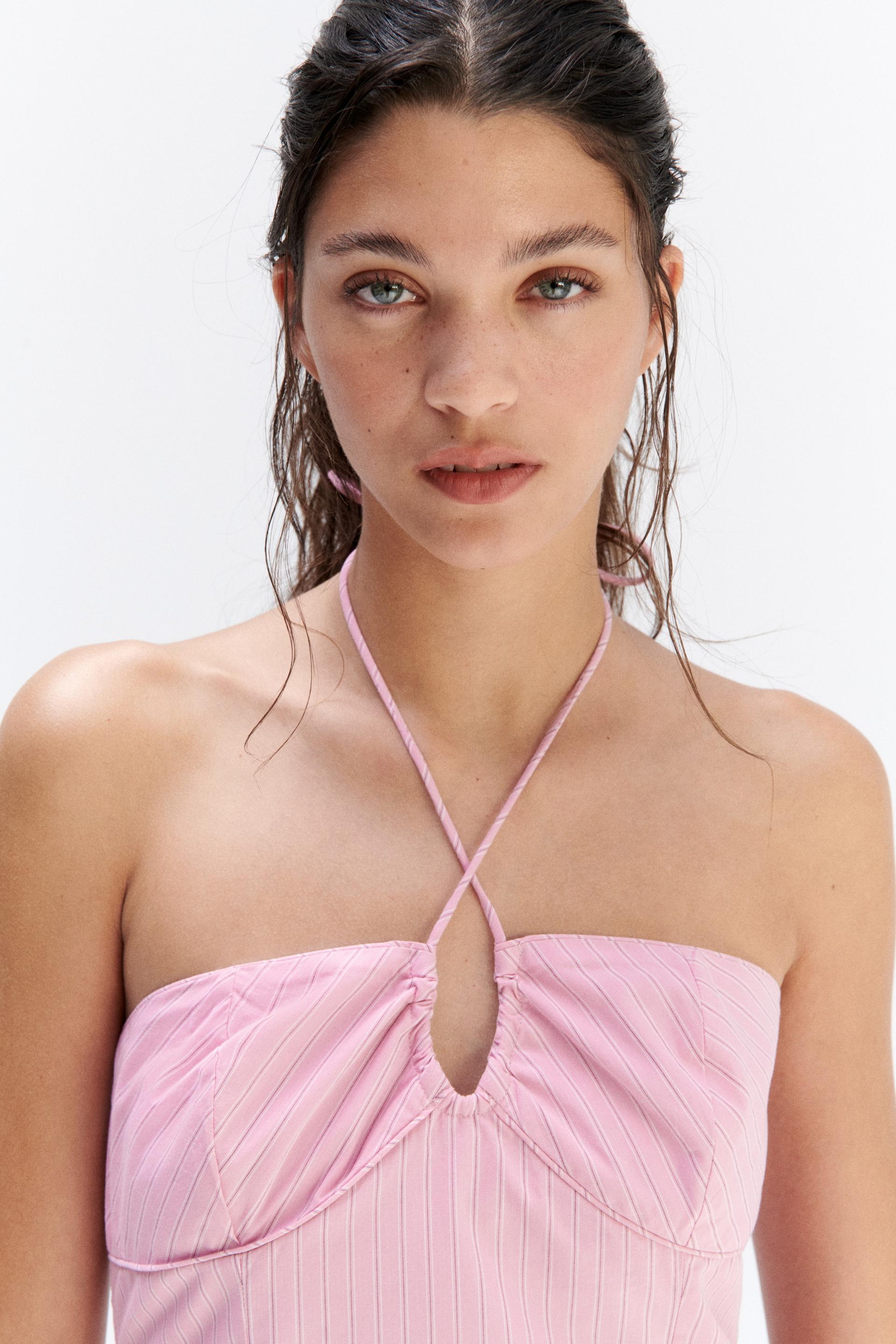 cotton halterneck top