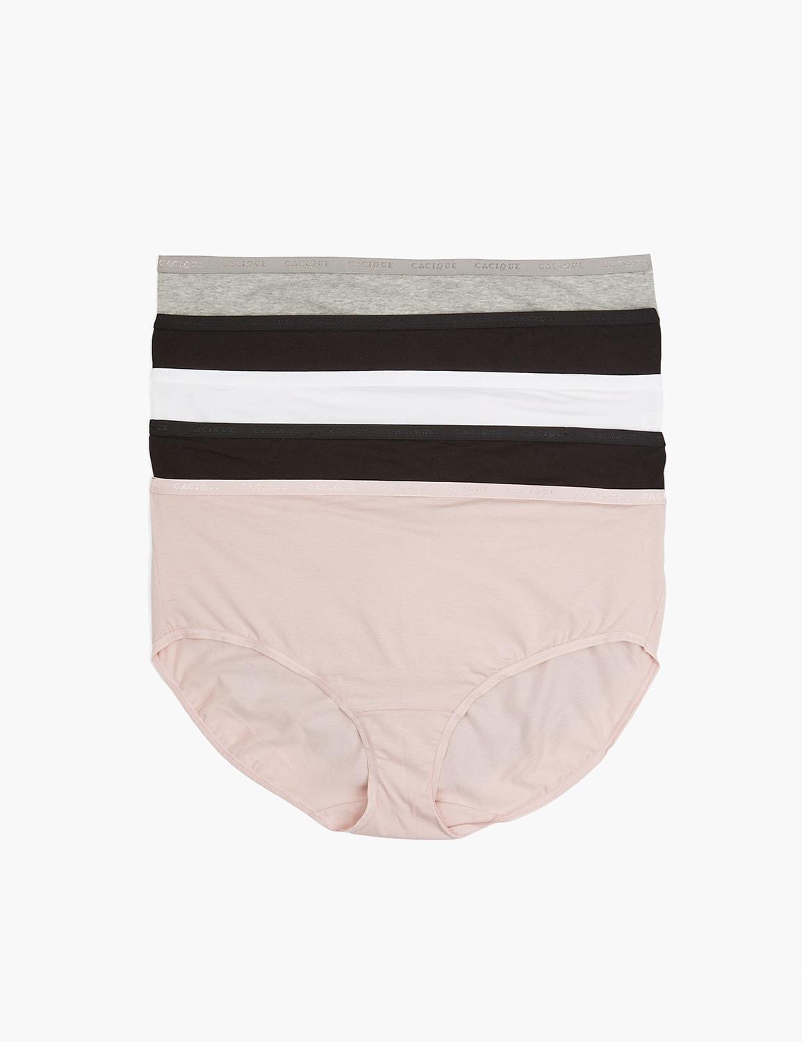 cotton high-leg brief panty - 5-pack