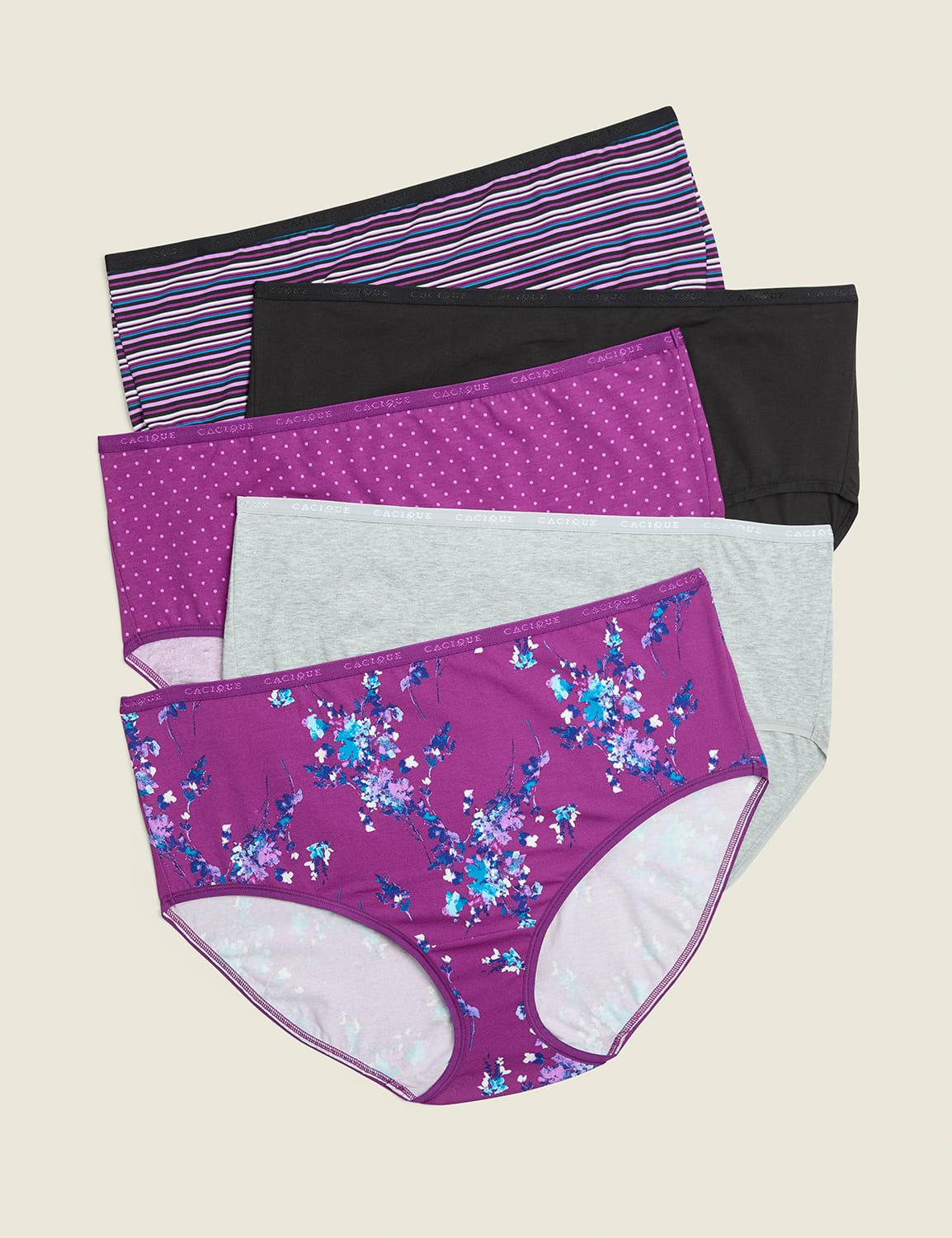 cotton high-leg brief panty - 5-pack