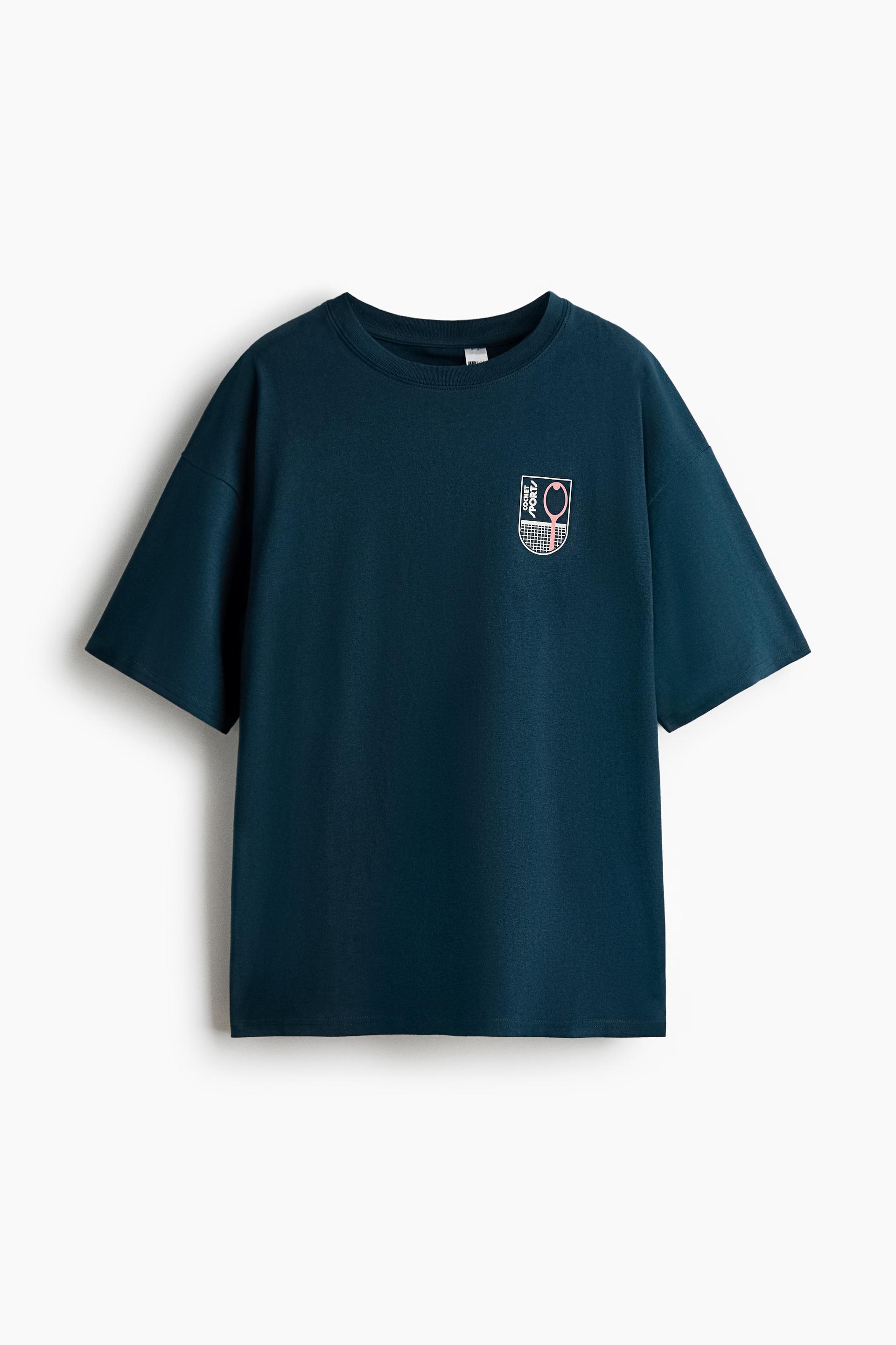 cotton t-shirt with printed motif