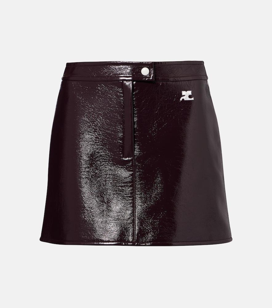 courrèges cotton-blend miniskirt