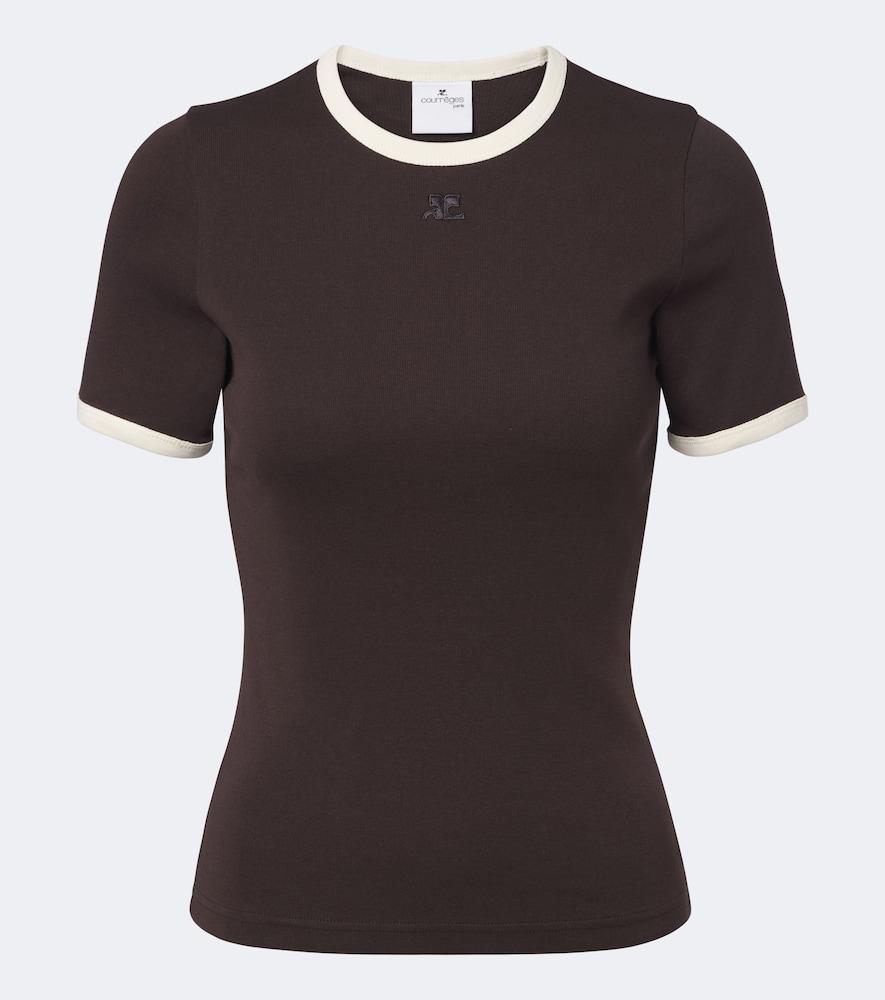 courrèges cotton jersey t-shirt