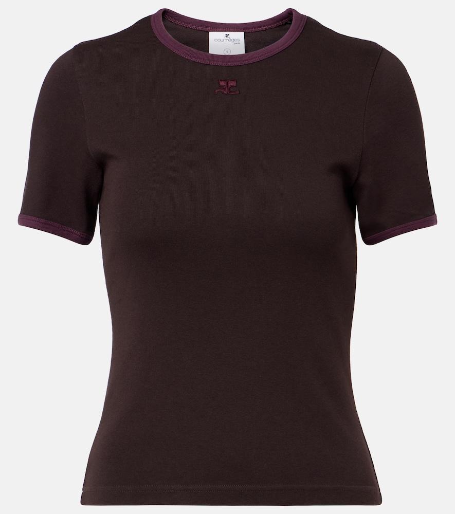 courrèges cotton jersey t-shirt