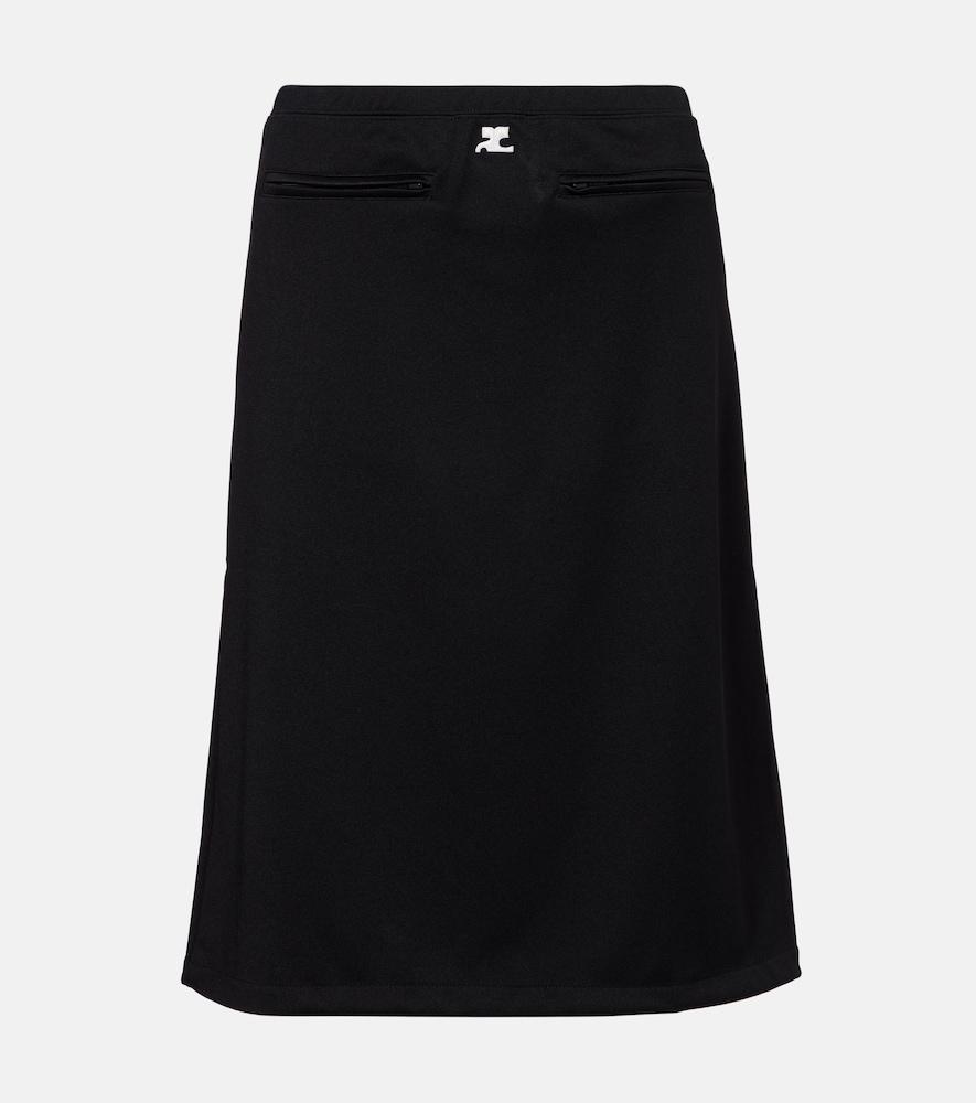 courrèges interlock tracksuit midi skirt