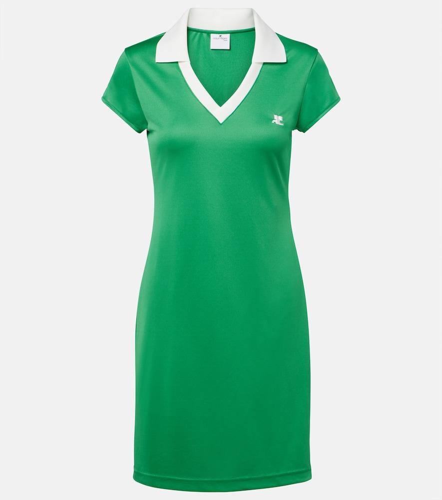 courrèges jersey polo dress