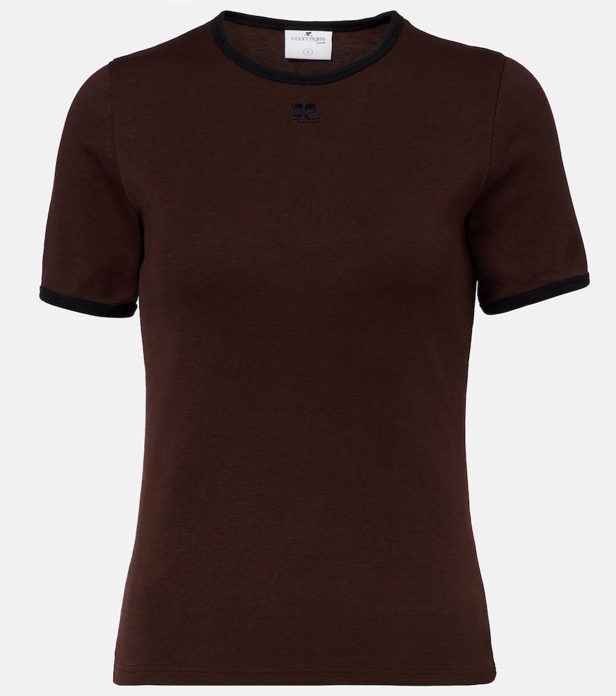 courrèges logo cotton t-shirt