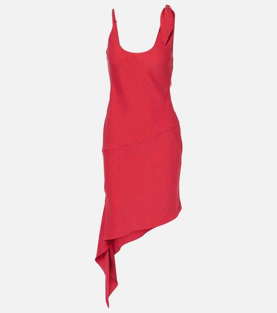 courrèges scarf-detail asymmetric minidress
