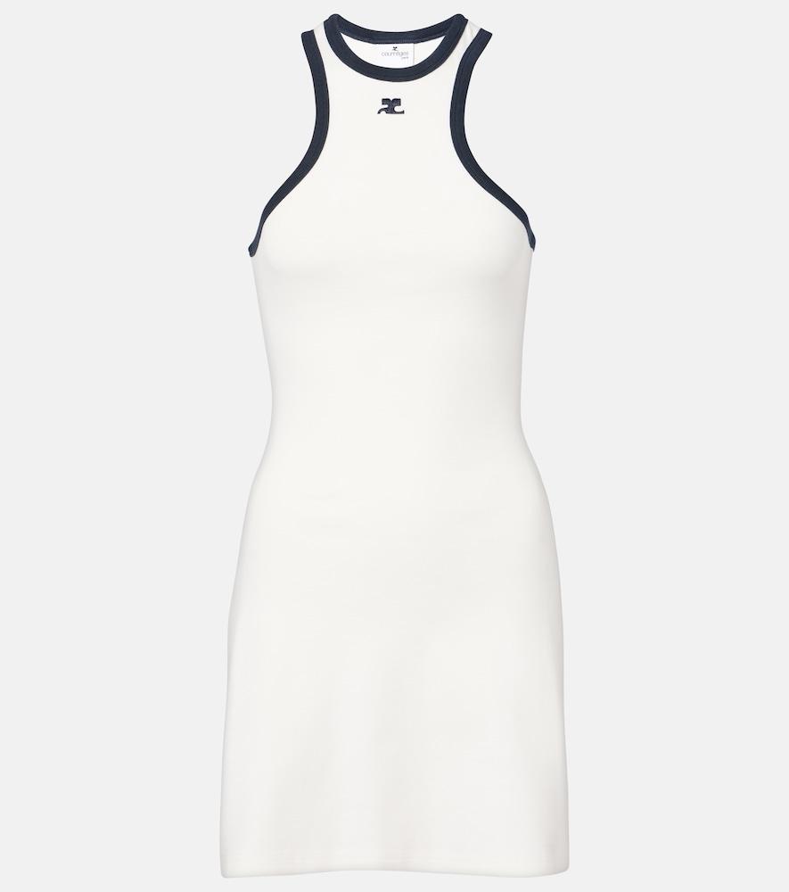 courrèges scuba cotton jersey minidress