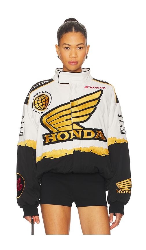 cptn apparel colosseum jacket in white. - size m (also in xl/1x)