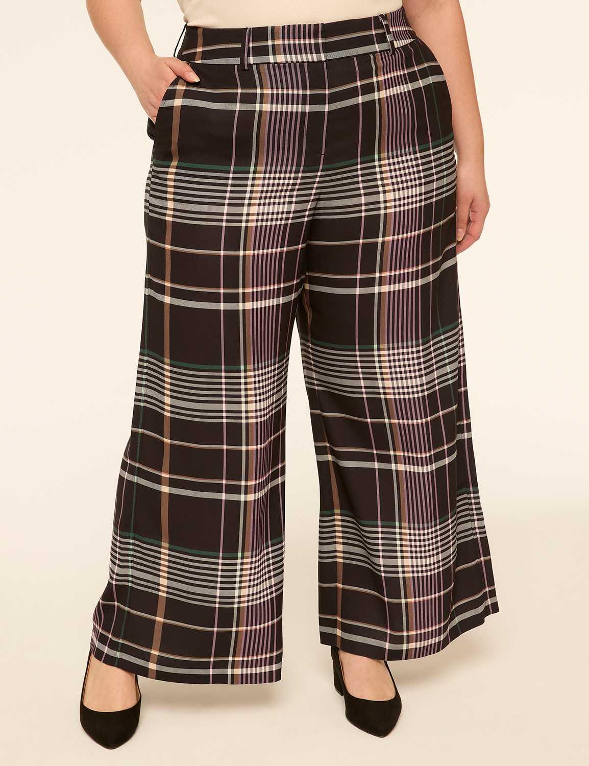 crepe wide leg pant