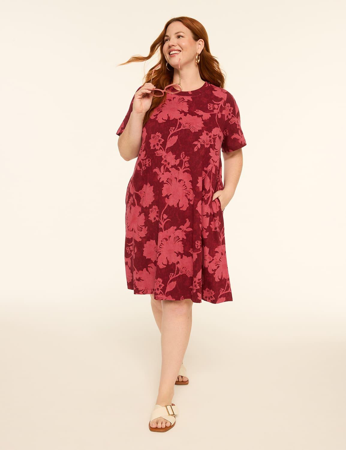 crew-neck t-shirt dress