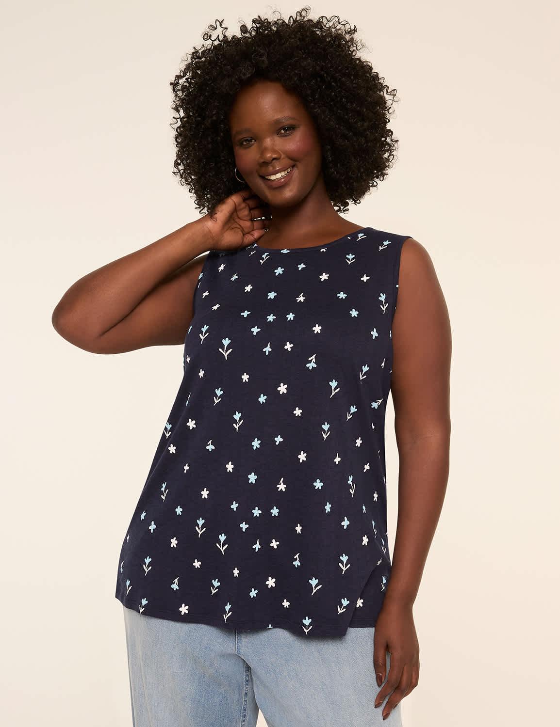 crew-neck tank