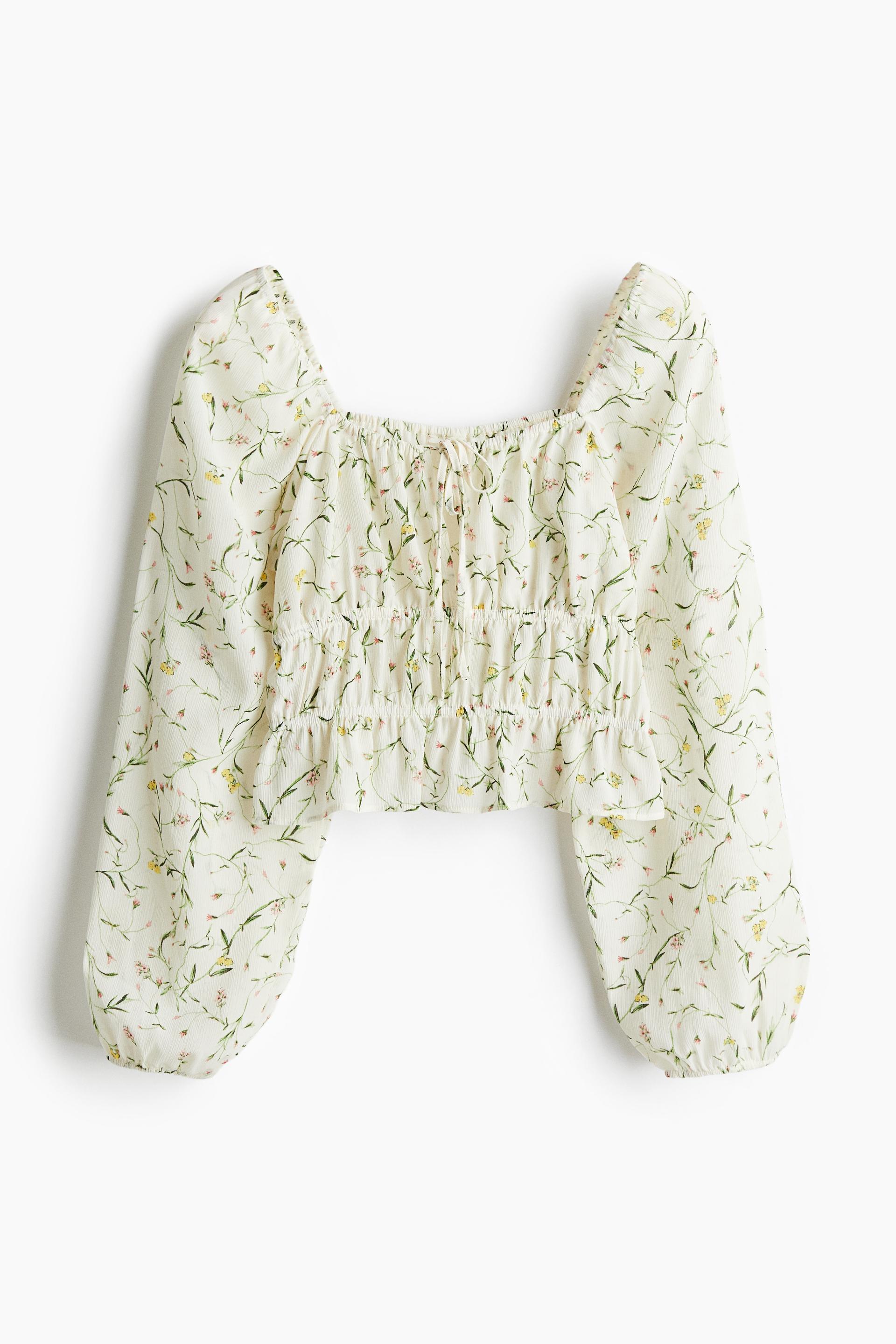crinkled blouse