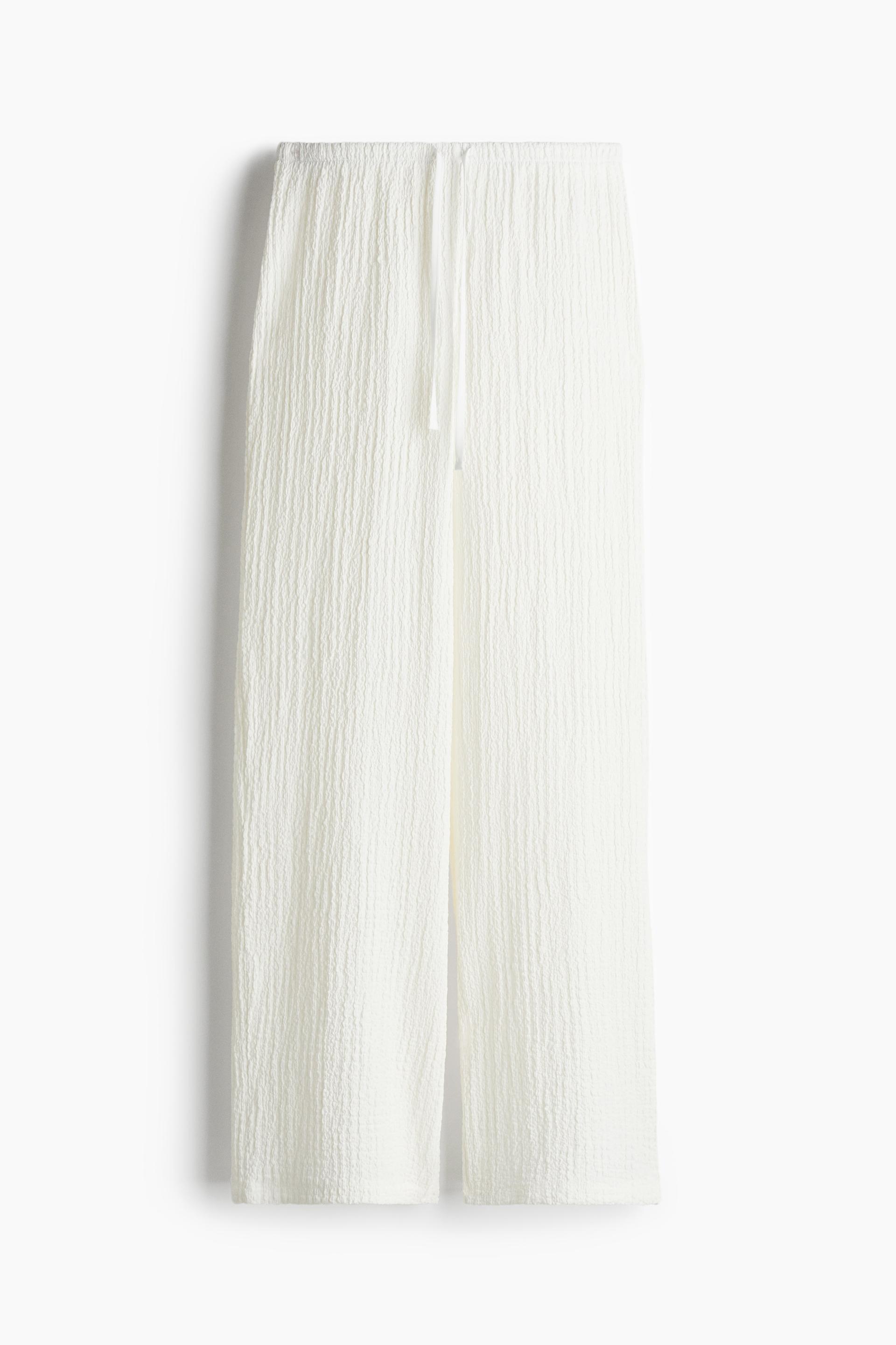 crinkled drawstring pants