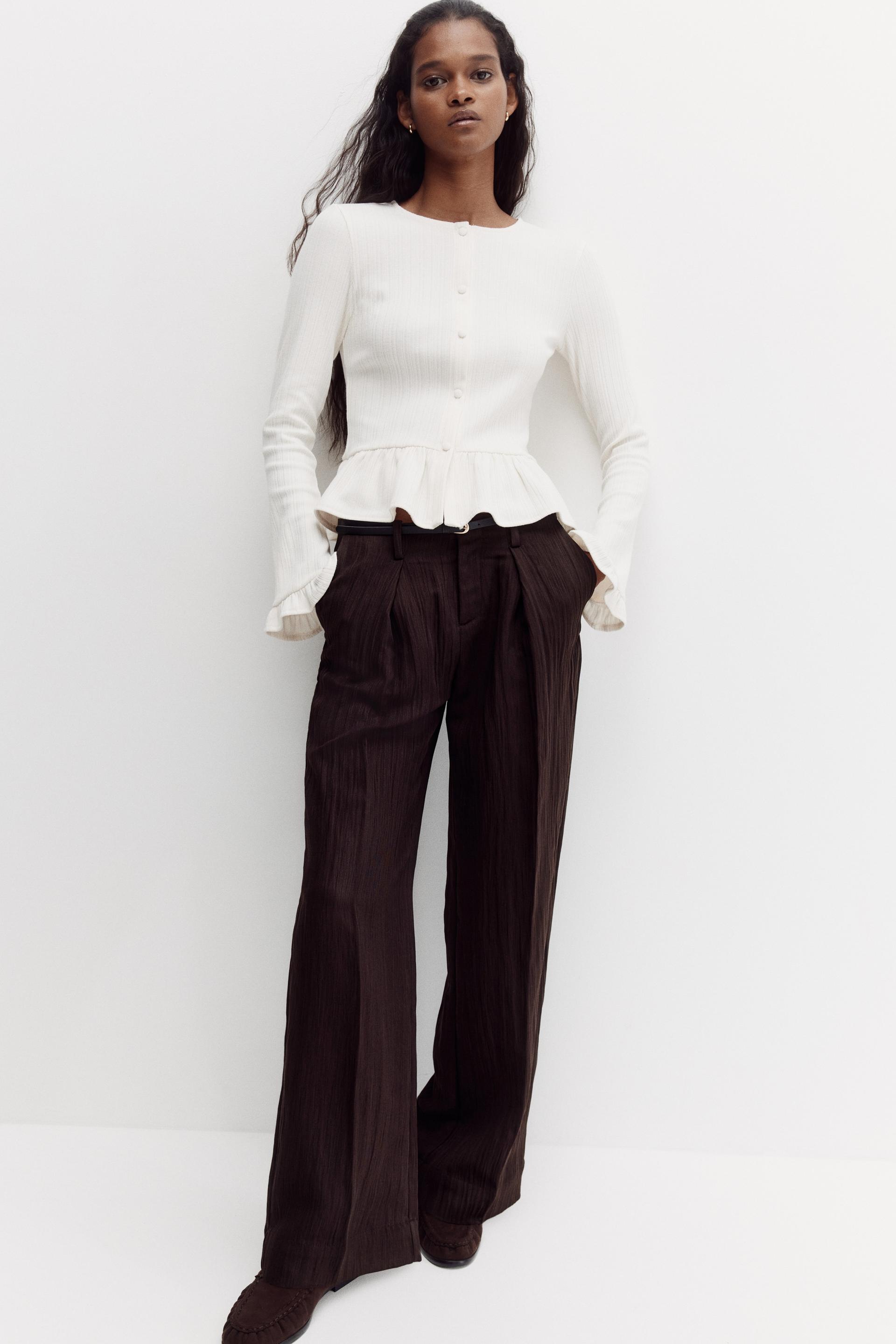 crinkled dress pants