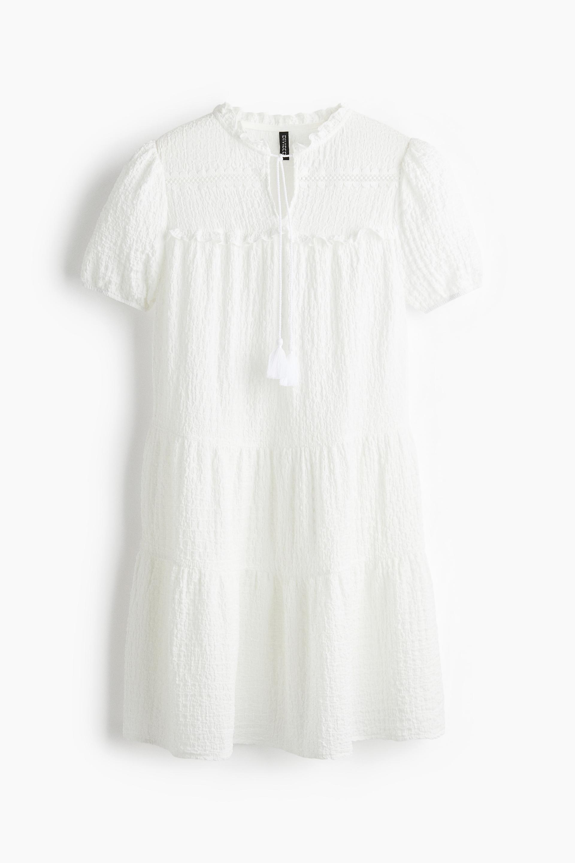 crinkled jersey dress