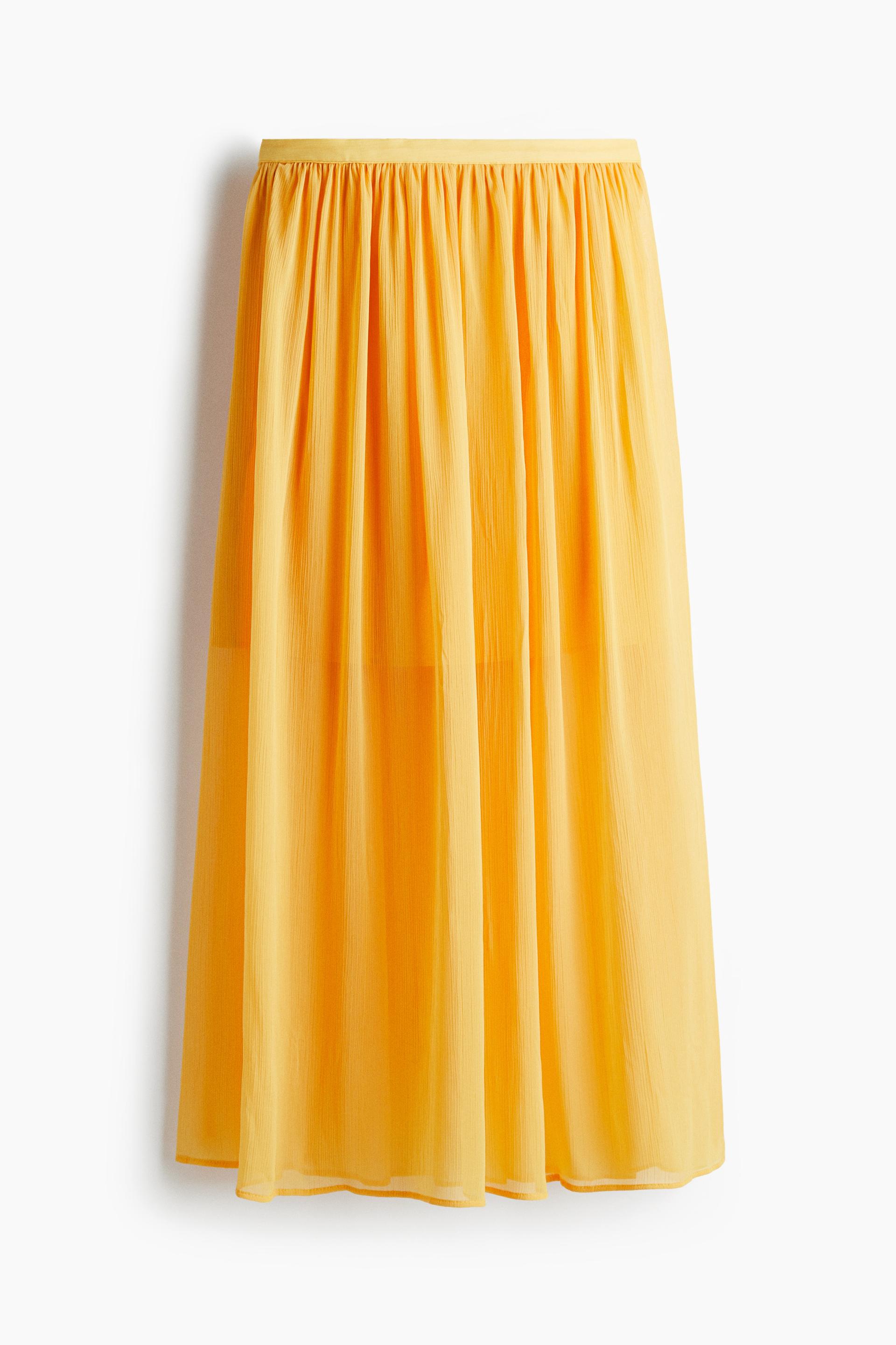 crinkled skirt