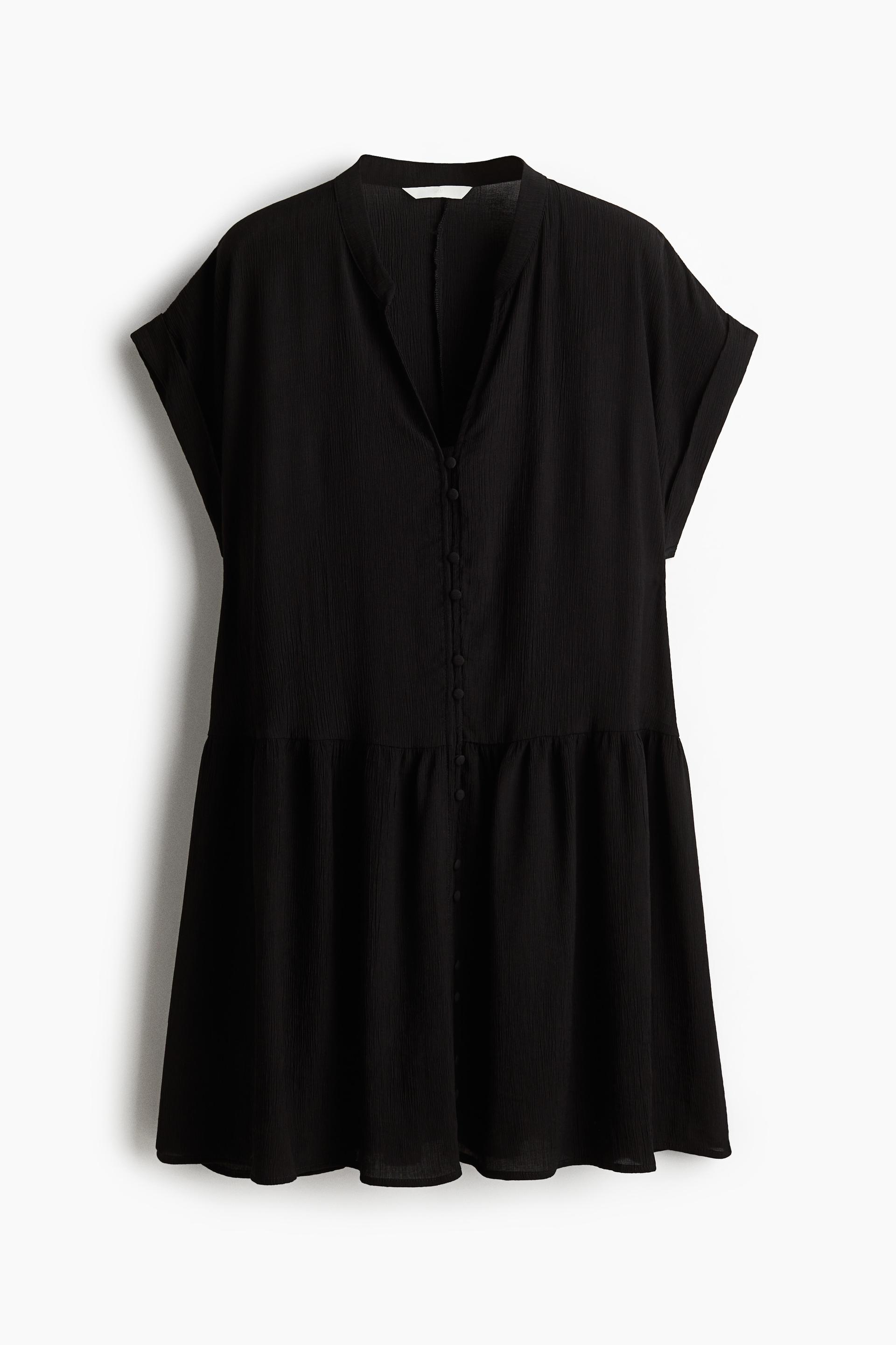 crinkled tunic dress
