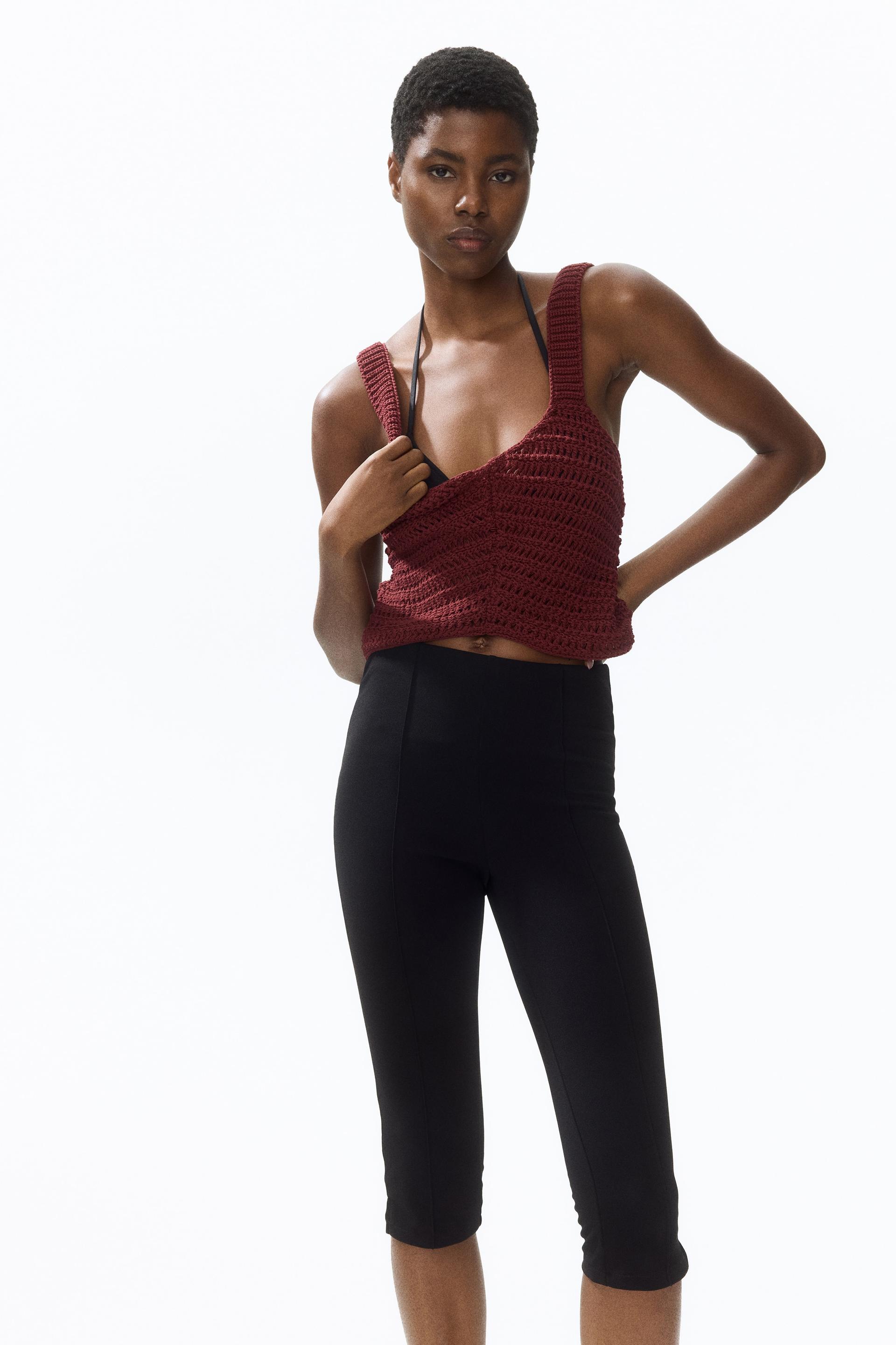 crochet-look top
