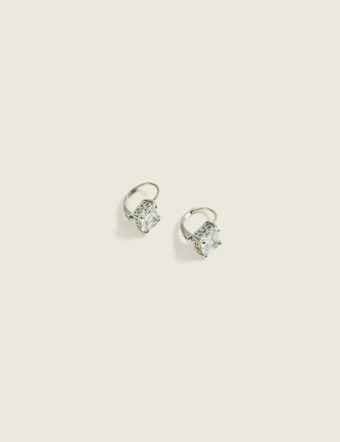 cubic zirconia drop earrings