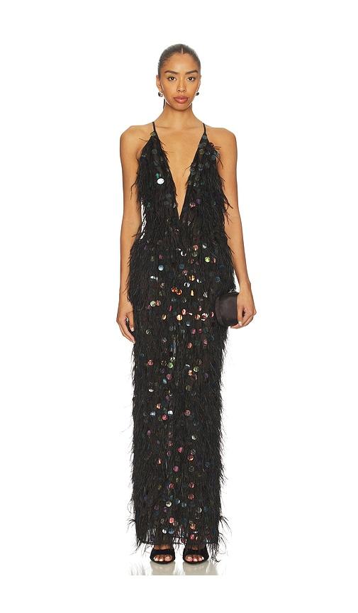 cult gaia almira gown in black. - size 4 (also in 6)
