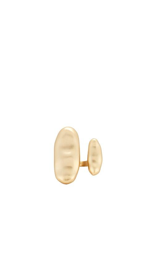 cult gaia ami ring in metallic gold.