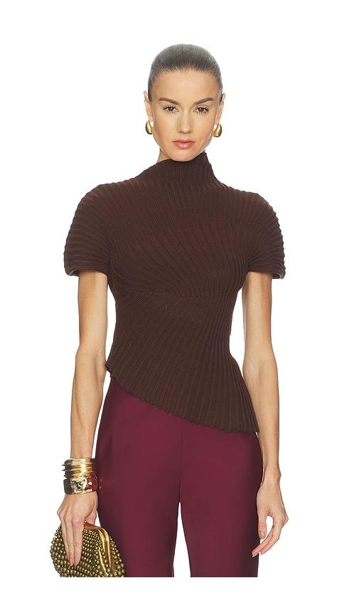 cult gaia annemie top in brown. - size l (also in xs, s, m)
