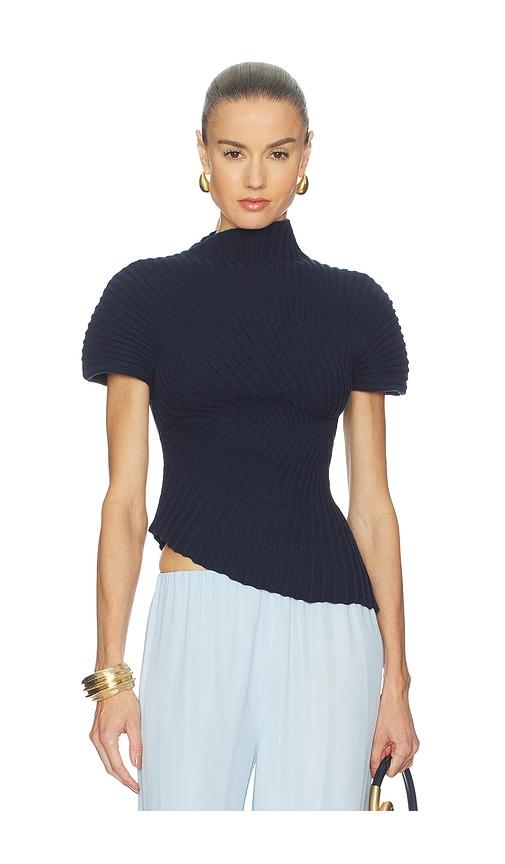 cult gaia annemie top in navy. - size l (also in xs)
